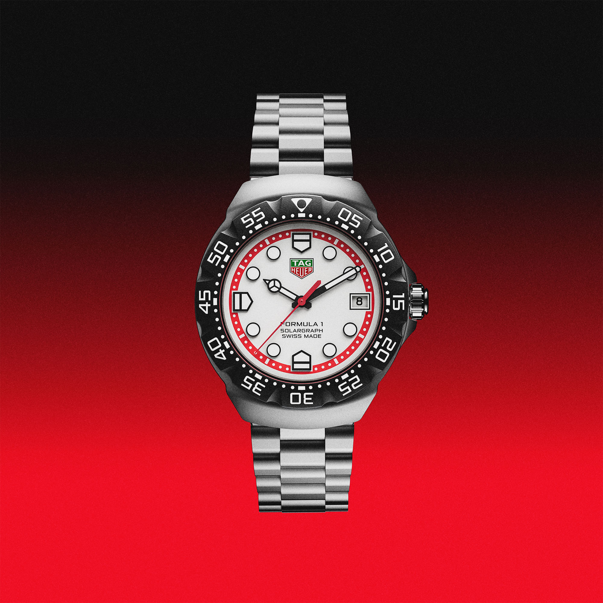 時計 TAG-HEUER TAG Heuer Formula 1 Solargraph 38 mm Stainless Steel | Maison Birks